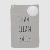 Serviette De Golf J'Ai Des Boules Propres Cadeau Drôle Humour (Devant)