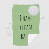 Serviette De Golf J'Ai Des Boules Propres Cadeau Drôle Humour (En situation)
