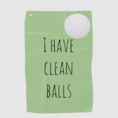 Serviette De Golf J'Ai Des Boules Propres Cadeau Drôle Humour (Devant)