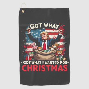Serviette De Golf J'ai eu ce que je voulais pour Noël Trump Père Noë