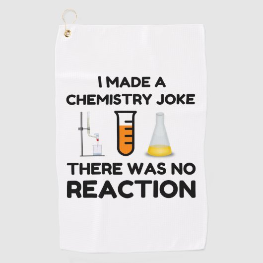 Serviette De Golf J'Ai Fait Une Blague De Chimie (Devant)