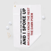 Serviette De Golf J'ai pris la parole (En situation)
