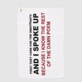 Serviette De Golf J'ai pris la parole (Devant)