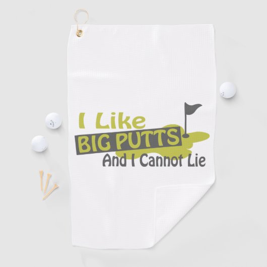 Serviette De Golf J'aime Big Putts Golf Humour (En situation)