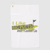 Serviette De Golf J'aime Big Putts Golf Humour (Devant)