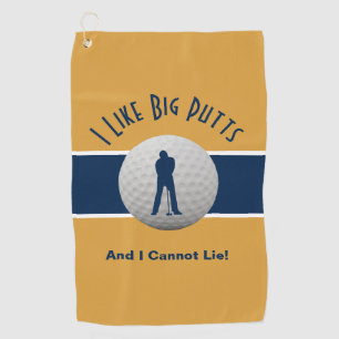 Serviette De Golf J'Aime Big Putts Golf Humour Amusant