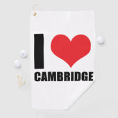Serviette De Golf J'aime Cambridge (En situation)