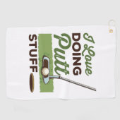 Serviette De Golf J'Aime Faire Putt Stuff Funny Golf Putting (Horizontal)