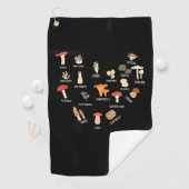 Serviette De Golf J'Aime Les Champignons (En situation)