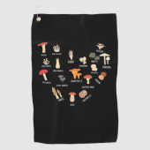 Serviette De Golf J'Aime Les Champignons (Devant)