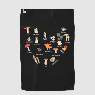 Serviette De Golf J'Aime Les Champignons