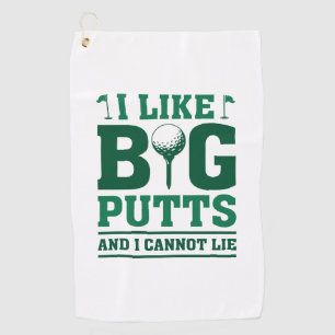 Serviette De Golf J'Aime Les Gros Puttes Et Je Ne Peux Pas Mentir