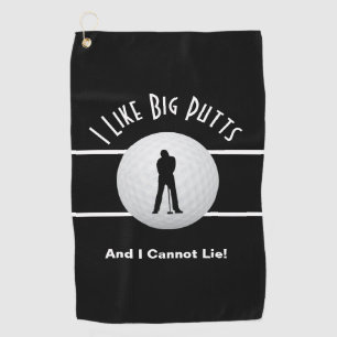Serviette De Golf J'aime les longs putts Golf humour drôle sports no