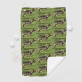 Serviette De Golf J'aime mon berger allemand de sable (En situation)
