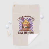 Serviette De Golf J'Aime Mon Café Froid (En situation)