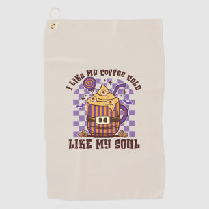 Serviette De Golf J'Aime Mon Café Froid