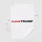 Serviette De Golf J'aime Trump (En situation)