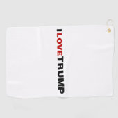 Serviette De Golf J'aime Trump (Horizontal)