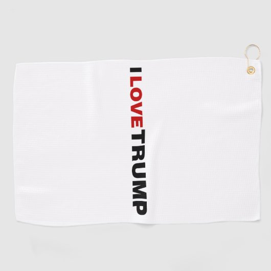 Serviette De Golf J'aime Trump (Horizontal)