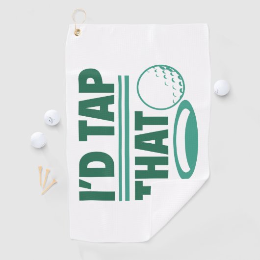 Serviette De Golf J'aimerais taper ça (En situation)