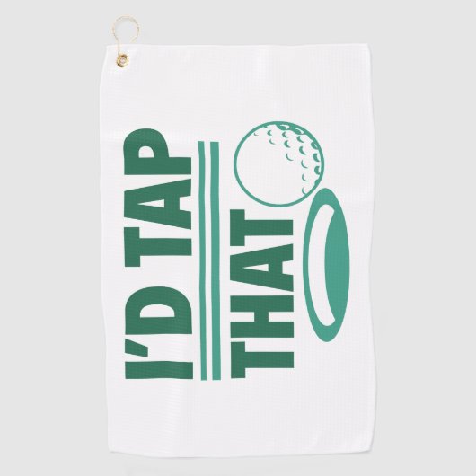 Serviette De Golf J'aimerais taper ça (Devant)