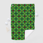 Serviette De Golf Jamaica Golf Towel, Hearts & Jamaica Mode Drapeau (En situation)