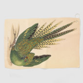 Serviette De Golf James Sowerby Parrot terrestre, Psittacus terrestr (Horizontal)