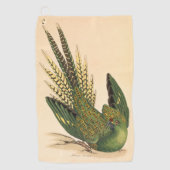 Serviette De Golf James Sowerby Parrot terrestre, Psittacus terrestr (Devant)