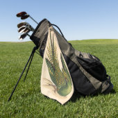 Serviette De Golf James Sowerby Parrot terrestre, Psittacus terrestr (Vert)