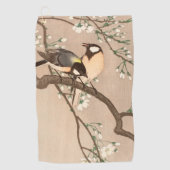 Serviette De Golf Japonais Asiatique Koson Bird Chickadee Songbird (Devant)