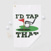 Serviette De Golf J'Appuierais sur ce terrain de golf (En situation)