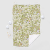 Serviette De Golf Jardin de lys doré classique de William Morris (En situation)