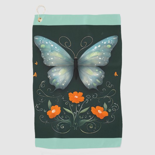Serviette De Golf Jardin enchanté (Devant)