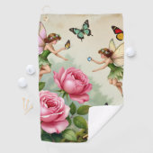 Serviette De Golf Jardin Enchanté des Fées Florales (En situation)