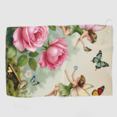 Serviette De Golf Jardin Enchanté des Fées Florales (Horizontal)