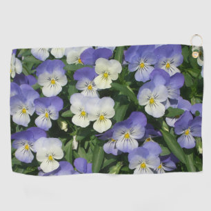 Serviette De Golf Jardin Floral de Pensées Violettes