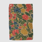 Serviette De Golf Jardin Floral Designer vintage (Devant)
