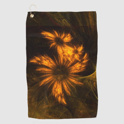 Serviette De Golf Jardin mystique Art Abstrait (Devant)