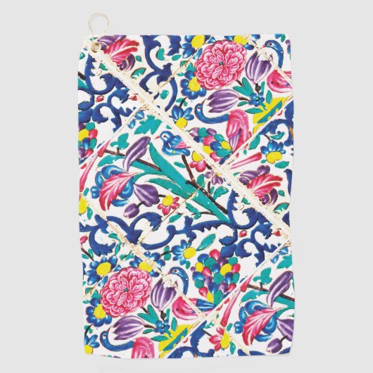 Serviette De Golf Jardin persan floral (Devant)