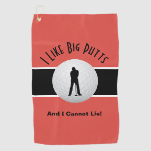 Serviette De Golf Je aime les longs putts Golfeur drôle Moderne Spor