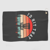 Serviette De Golf Je le ferais | Funny Retro Disc Golf (Horizontal)