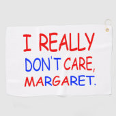 Serviette De Golf Je m'en fiche, Margaret Golf Towel (Horizontal)
