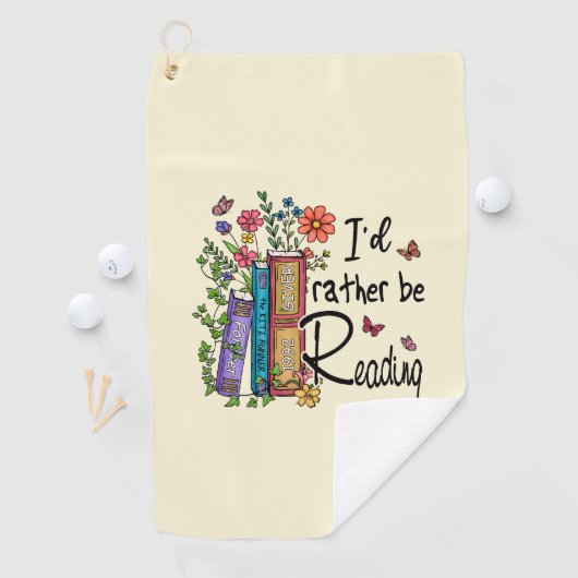 Serviette De Golf Je préfère lire (En situation)