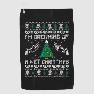 Serviette De Golf Je Rêve D'Un Noël Humide