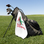 Serviette De Golf Je serai Gnome pour Noël (Vert)