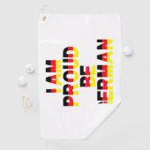 Serviette De Golf 'Je suis fier d'être allemand' (En situation)