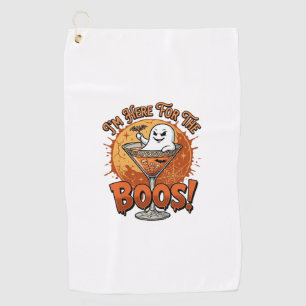 Serviette De Golf Je suis ici Boos Halloween Fantôme Boisson Toile d
