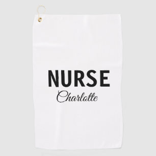 Serviette De Golf Je suis infirmière experte médical ajoutez votre n