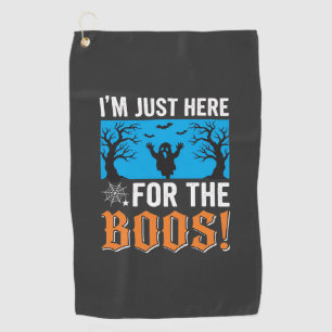 Serviette De Golf Je suis juste là pour les huées design d'Halloween