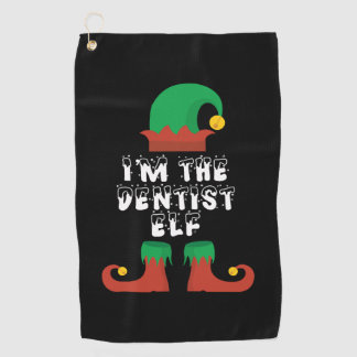 Serviette De Golf Je suis le Dentist Elf conception cadeau de Noël p
